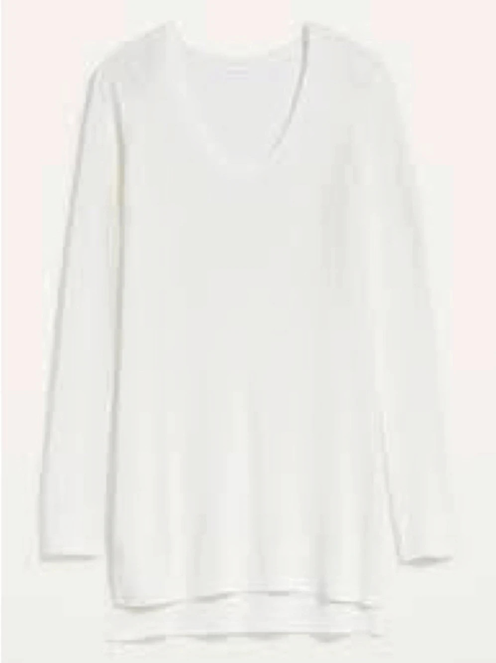 Gap V-Neck Knit Sweater Light Cream Size Small